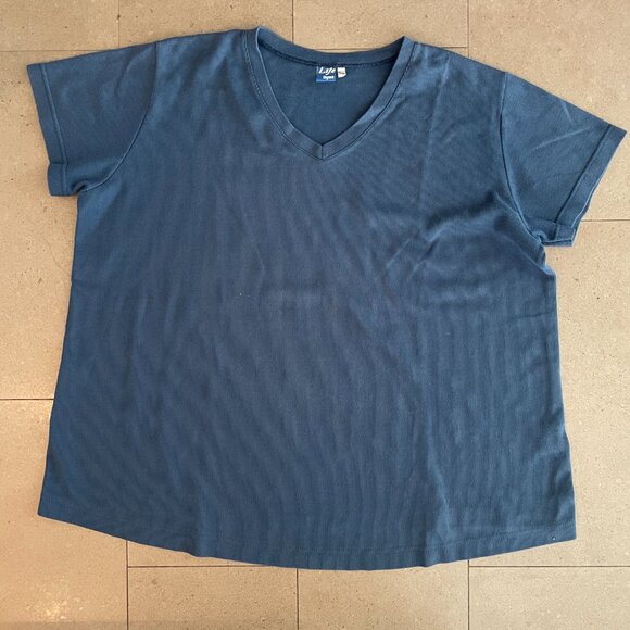 3 Maternity T-shirts Grey, Black/Teal-Size Large/XL - Picture 4 of 16